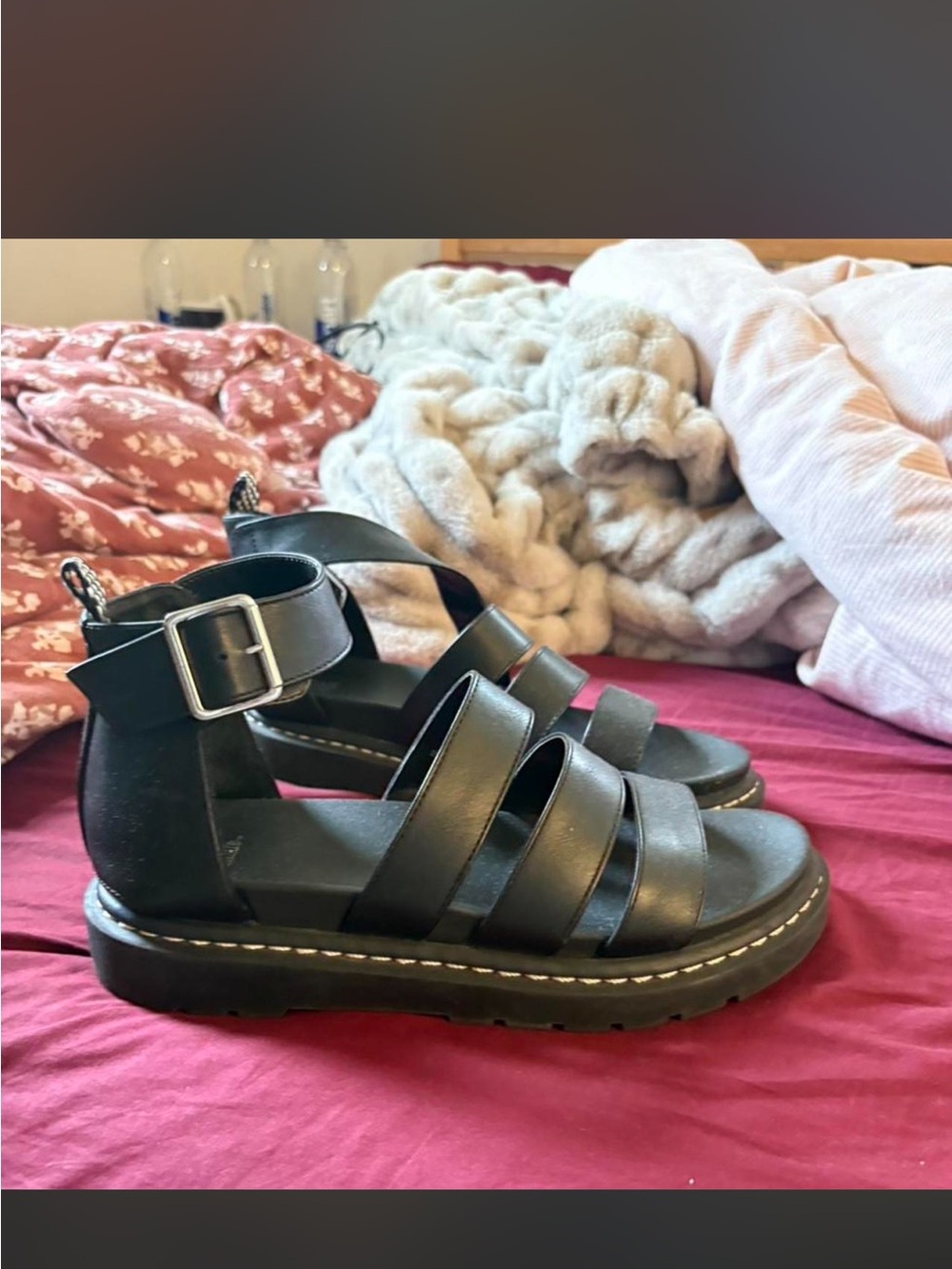 Wild Fable Black Strappy Platform Sandals - Women's Size 10